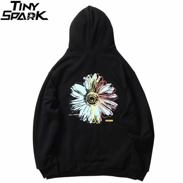 Chrysanthemum Print Hoodie