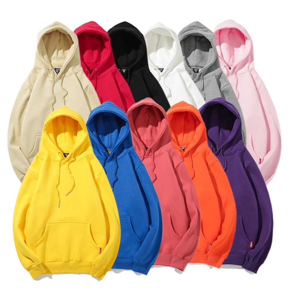 Solid Colored Sweatshirt Hoodie