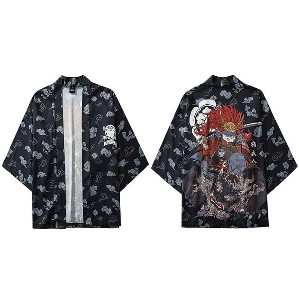 Anime Knight Rider Poly-cotton Kimono