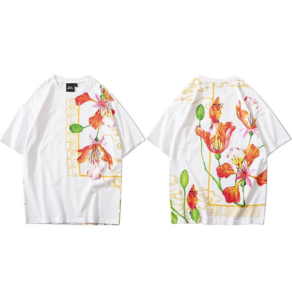 Hibiscus Happiness Cotton T-shirt