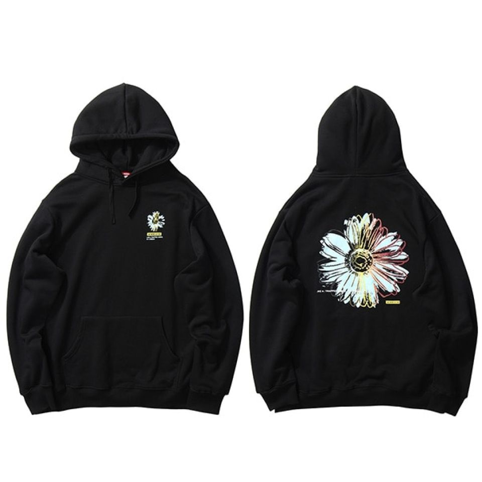 Chrysanthemum Print Hoodie