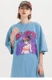 Anime Print Cotton T-shirt