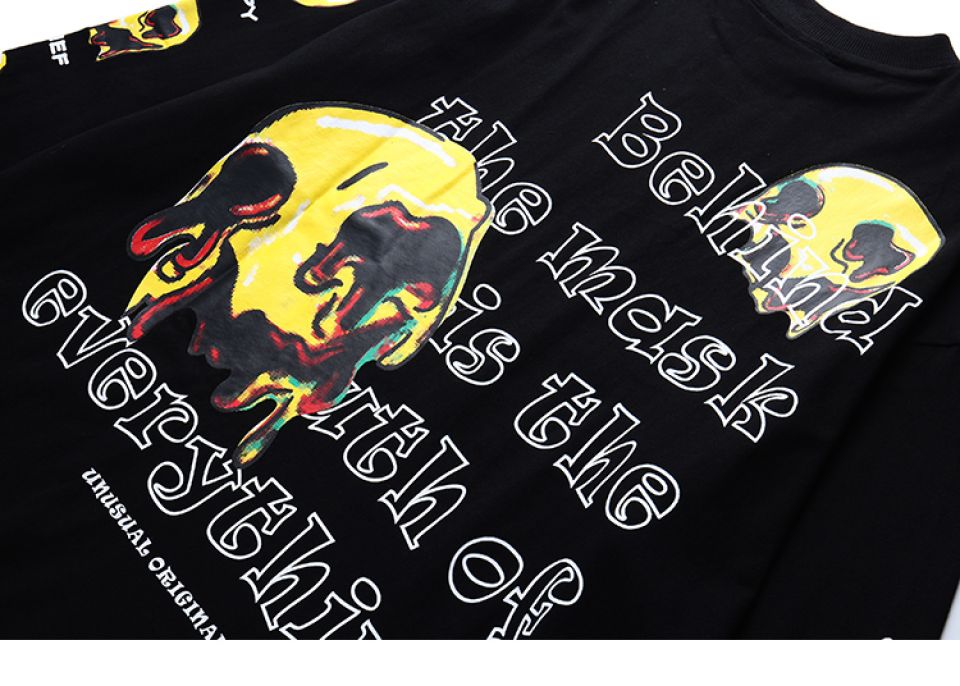 Unusual Mask Print Sweatshirt Hc7f46408bef24fda9bcf420e41920e411 003dc26d