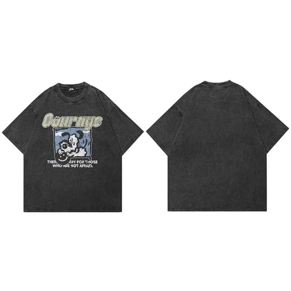 Vintage Distressed Courage Dog Graphic T-Shirt Sa39c42e674344ae3a036a5887bc6f60am 01c99d31