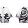 Greyscale Dragon Print Poly-cotton Kimono H78a17b0b87ce49baa975cb648397ade0e 02c3aa4e