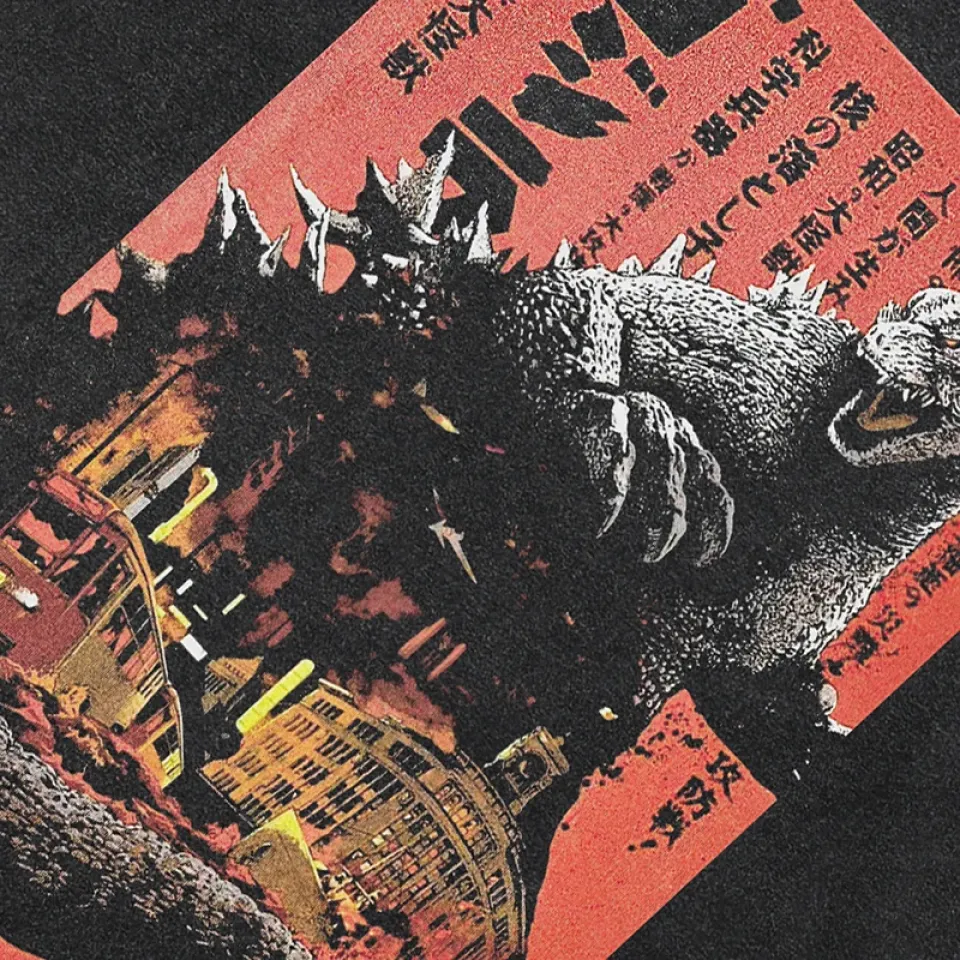 Vintage Godzilla Poster Graphic T-Shirt Sd2b4c9989e37492a81c28285c7b6e7c3i 02f37ff7
