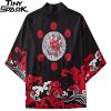 Burning Devil Smirk Poly-cotton Kimono H2d857a33d3824900a3546fd508a1f335T 06952b70