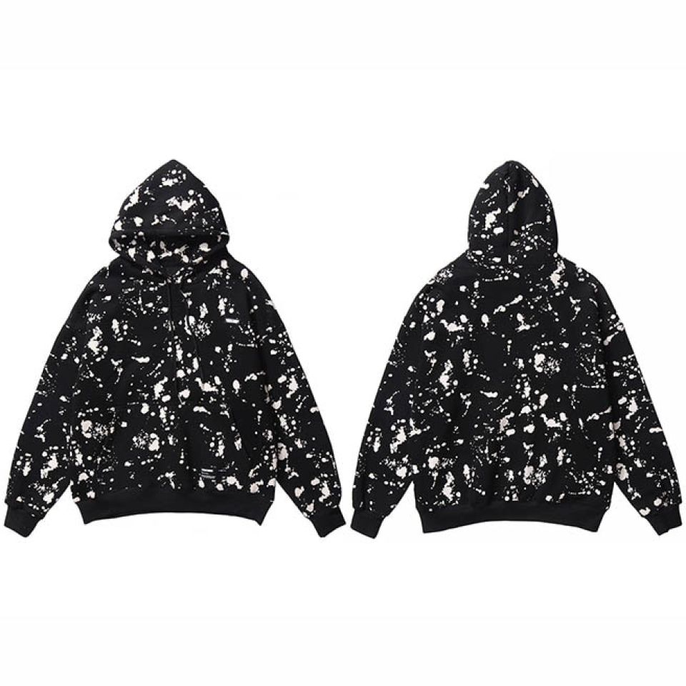 Splashed Hooded Pullover H327090f6949e4d188170a74f847323b9Z 061efab3