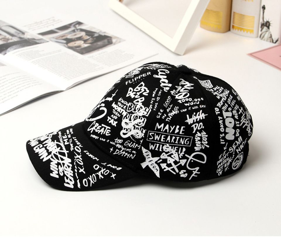 Graffiti Print Cap H807ad7a582954167aa6c6f8052d5efa6o 07127390