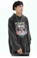 Percieve Retro Washed Poly-cotton Sweatshirt Hoodie