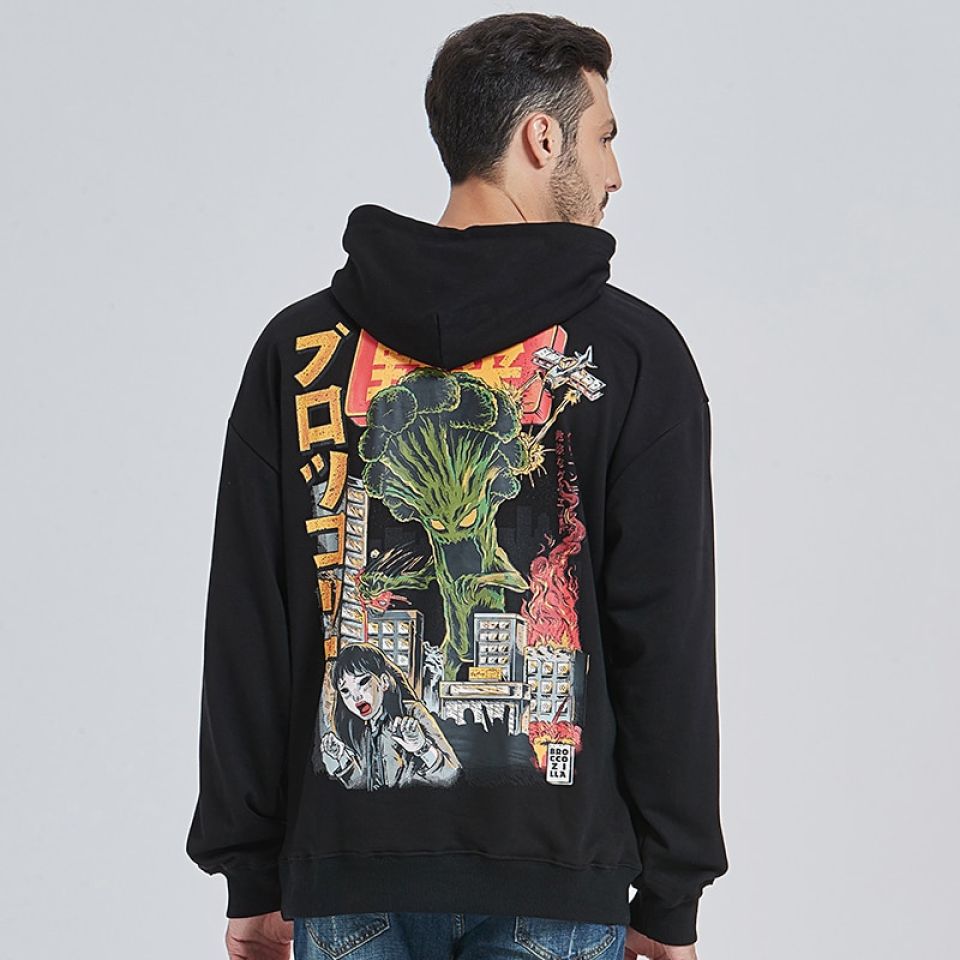 Monster Attack Cotton Sweatshirt Hoodie H55964c794695485f9881cc1c7817fa15O 09248abf