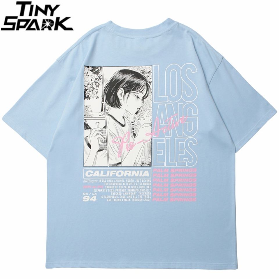 (Repeat) Anime Girl Smoking Letter Print T-Shirt Hb7c71db1ea4e430a88c05d2f0f3e7ab3k 0ca9f57c