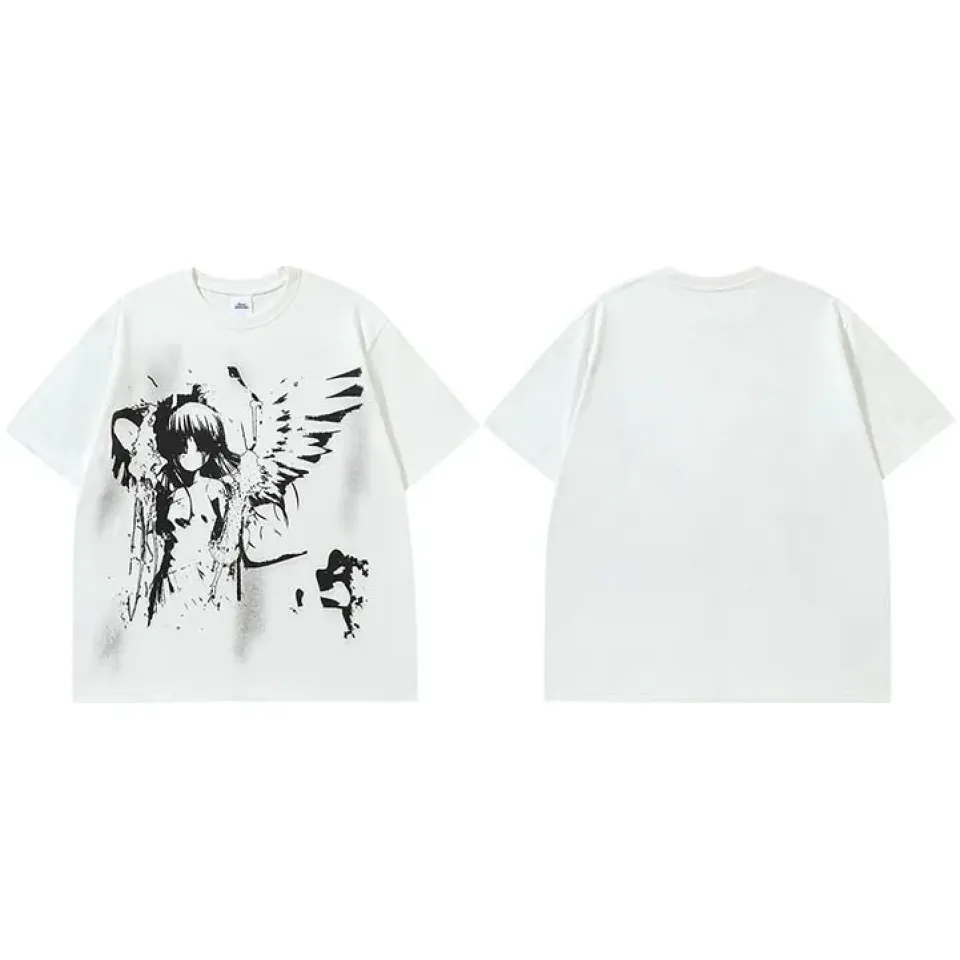 Anime Cartoon Angel Wings Graphic T-Shirt S5da5cec2d022487aa0a0e339c4d2a903t 0da7a5f7