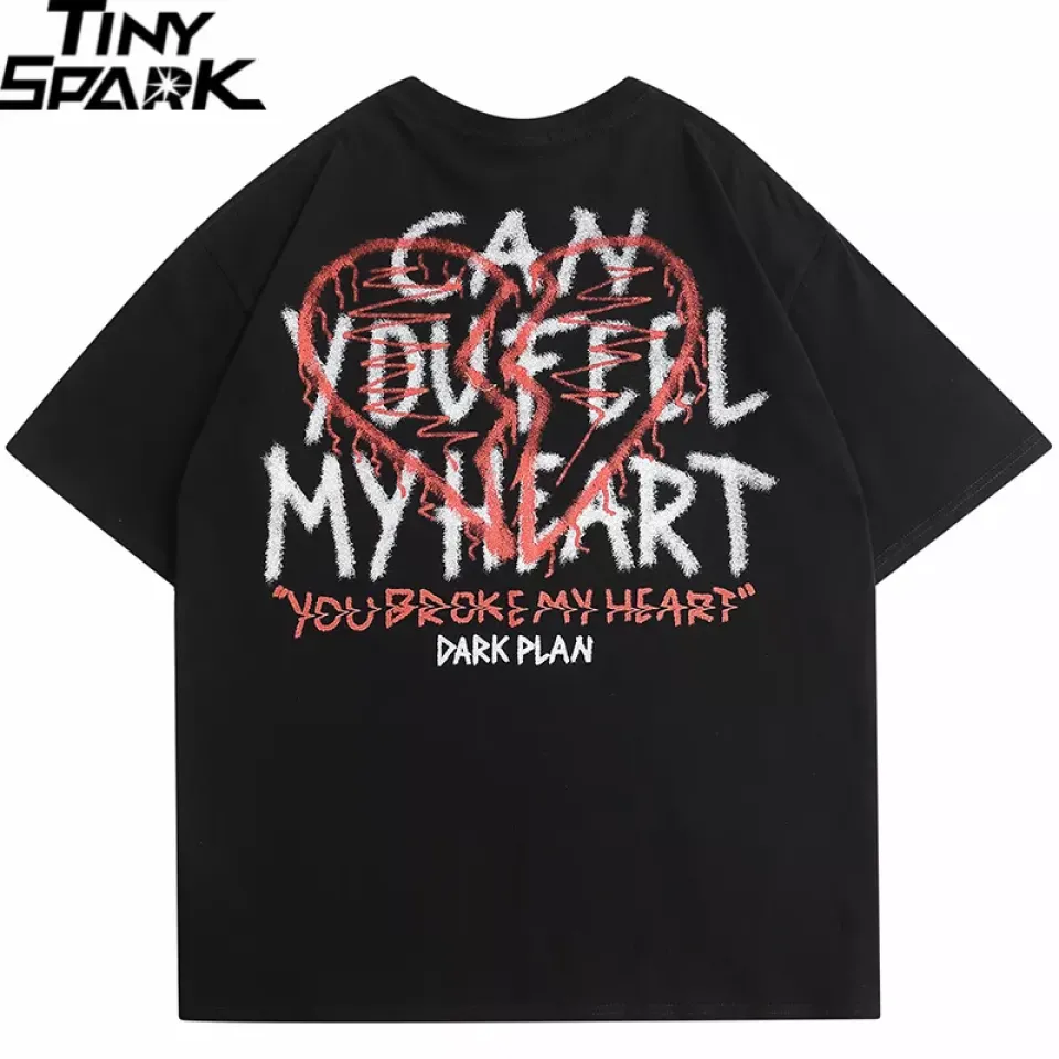 Broken Heart Graphic Oversized T-Shirt S9605bf8823324359bb41c5c7f7e8f03f3 0eb19842