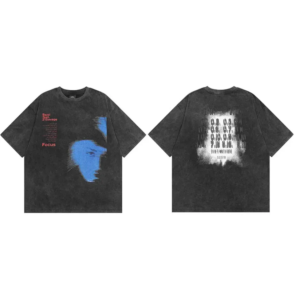 Blue Shadow Letter Graphic Vintage Tee S76a67c9e6cfe486db1c801707d4056ccX 0f8ca9f6
