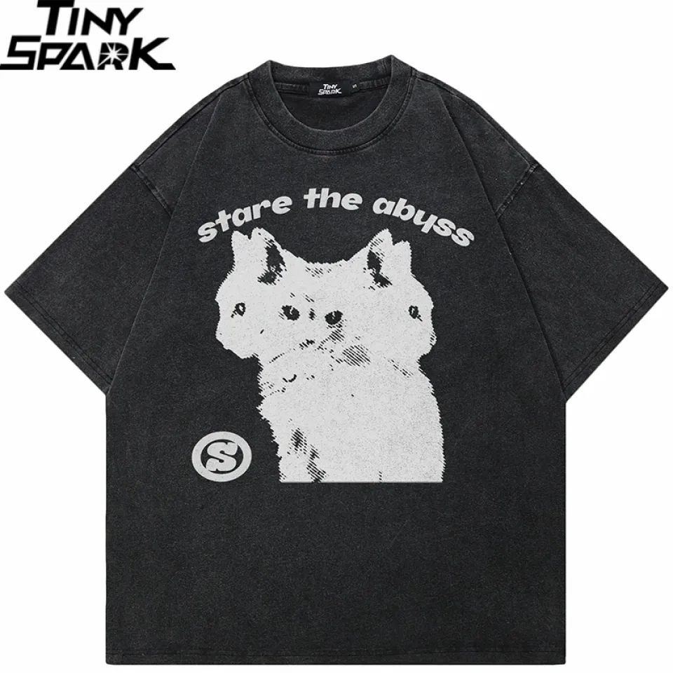 Hybrid Cat Retro Graphic T-Shirt Sc080a414d117495099cb225911187973Q 12ae235d