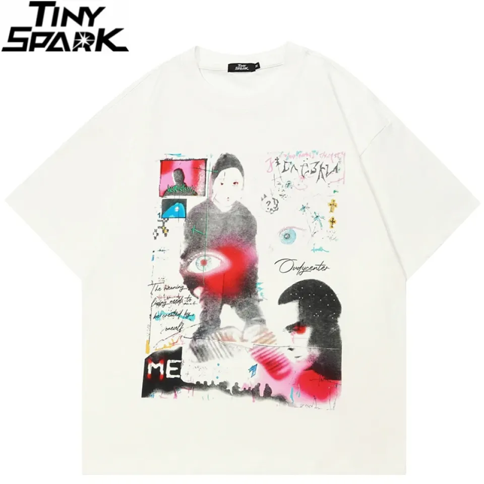 Abstract Eye Collage Graphic T-Shirt S04d9ace0b23842cb8e3989d58b91433et 1439e6aa