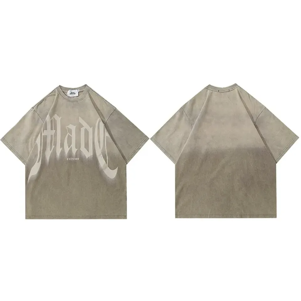 Gradient Colour Tie Dye Letter Graphic T-Shirt Sf0f6ee6d045f47d0a21fb156f1beb19eo 14e8c58c