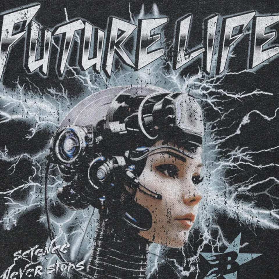 Human Robot Graphic Tee S0c9635e5a381493a9b5cb7f661644817y 151552a0