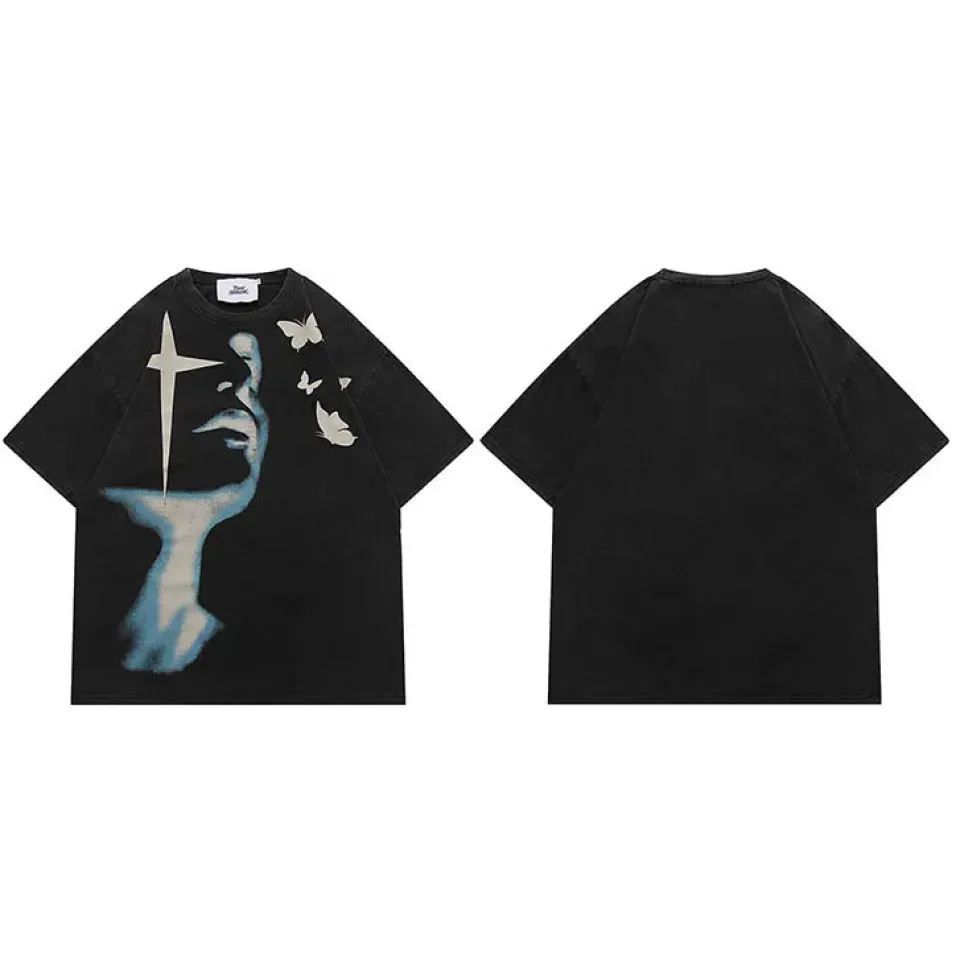 Shadow Butterfly Graphic T-Shirt S476486ff1e3e435db037cd965fbad61cJ 154082cb