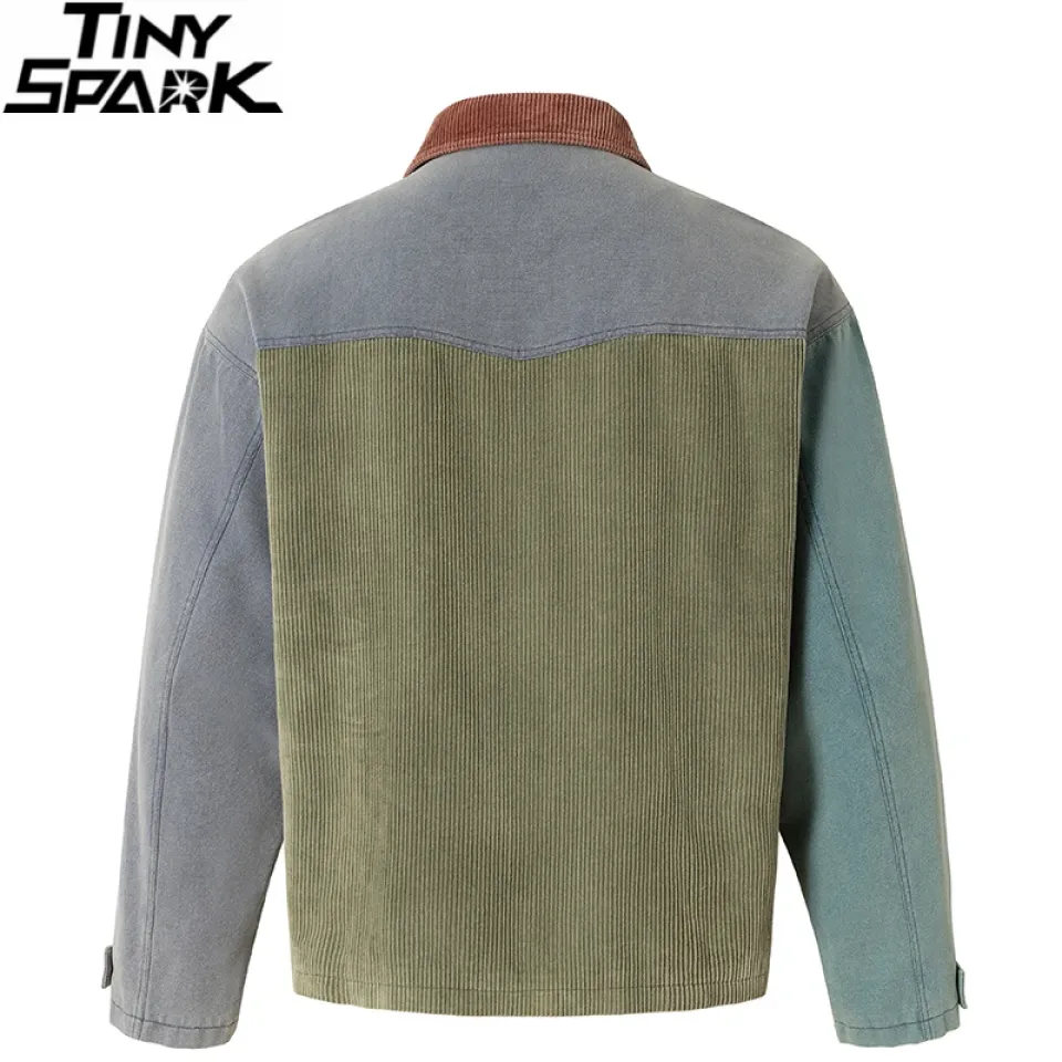 Color Block Patchwork Corduroy Denim Jacket S60688521ce784c0589fe7c8f96db2ea3T 17f488dd