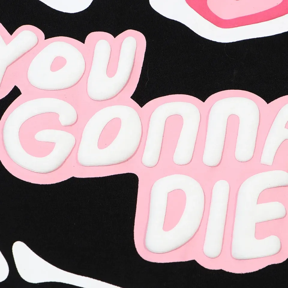 Broken Heart and Skull Graphic Print T-Shirt S82d4370440b946f1a5731d93cbff15655 170ab129