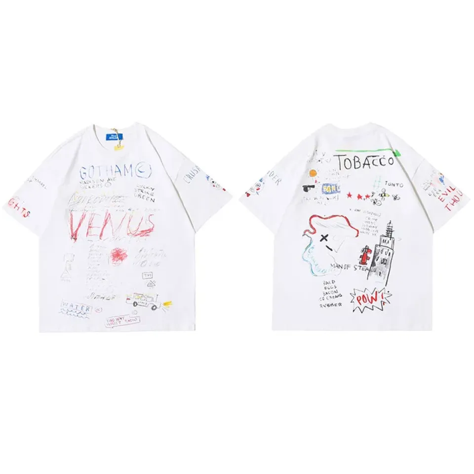 Graffiti Harajuku Summer Short Sleeve T-Shirt 8 Graffiti Harajuku Summer Short Sleeve T-Shirt S0e353796fe8a41bab5cf91dd9a6b1c421 18e1338c