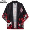 Burning Devil Smirk Poly-cotton Kimono