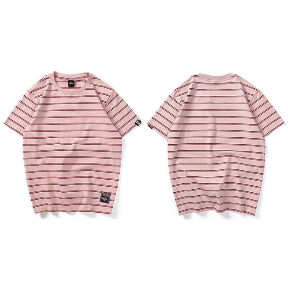 Horizontal Striped Cotton T-shirt