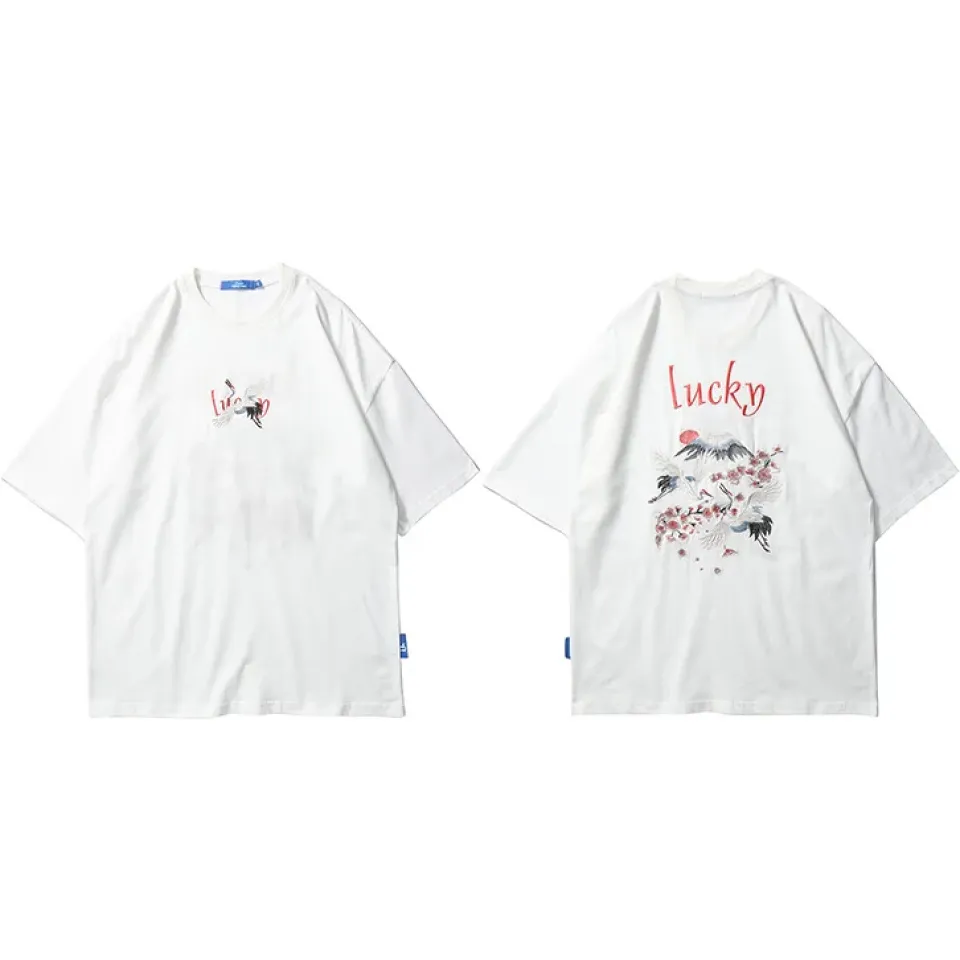 Embroidered Crane Sakura T-Shirt S7828e53b8ad7491995f2195125cdfc91v 1c78e93f