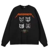 Black Energy Edgy Cat Faces Graphic Sweatshirt S081a4631fa6041f6870826d312286112W 1d2720c1