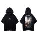 Street Style Half-sleeves Poly Cotton Hoodie