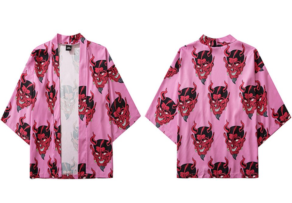 Devil Wears Pink Poly-cotton Kimono Hfa3f0384f86b4af0b521856bd8a0705fG 1f8a1f2e