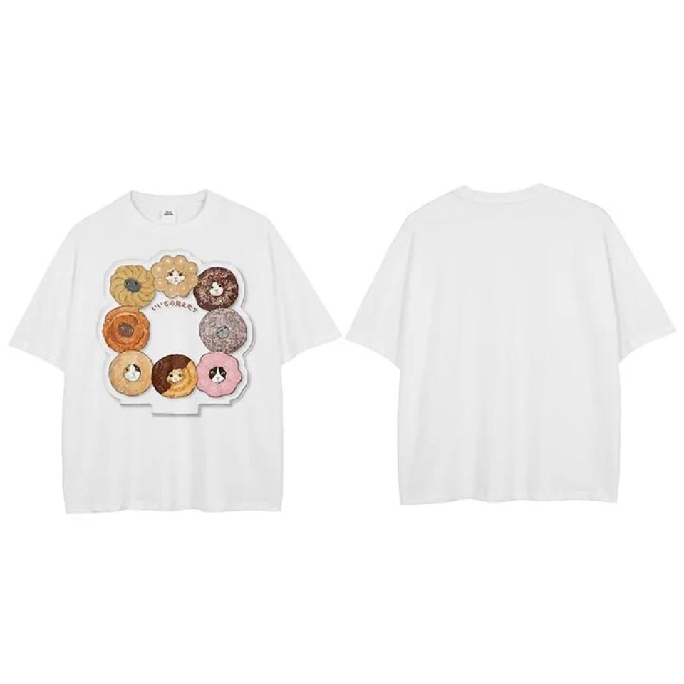 Harajuku Donut Cats Japanese T-Shirt S9bcc196b89c74144b97f76f39f140f96d 1f12b53c