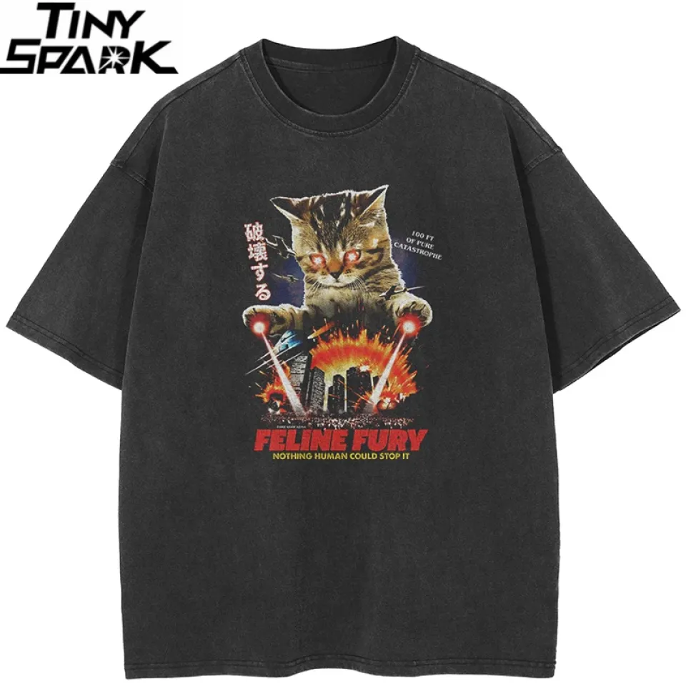 Feline Fury Monster Cat Graphic T-Shirt S05df4cbff5384aad892b9a74500cbf19O 206d953c