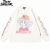 Japanese Cartoon Gal Print Sweatshirt