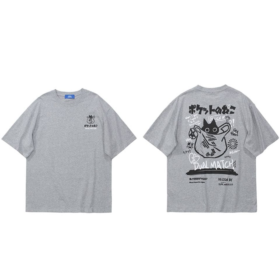 Cat Japanese Kanji Graphic T-shirt S3565ee3ccfd0452fa173a14ac75df164S 225da2ca