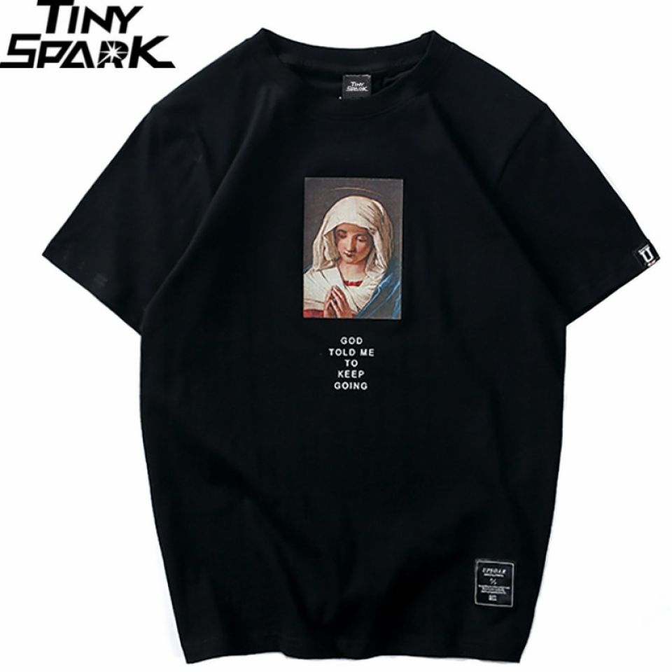 Virgin Mary Cotton T-shirt H637262debf90462e8f599909559c1192N 24eecfbb