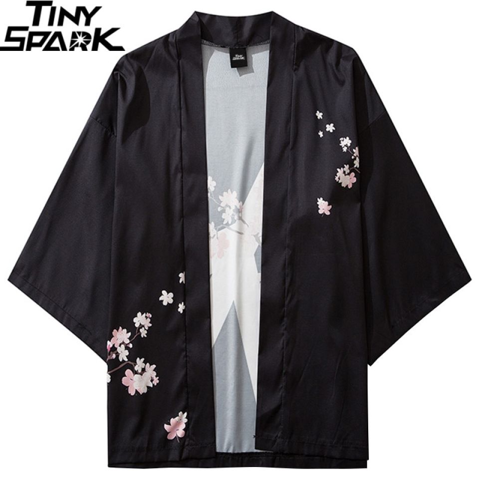 Japanese Cherry Blossom Peace Sign Kimono