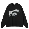 Abstract Text Graphic Sweatshirt Sd2832bcff54645e1ad6943fee85f6296W 278265cf