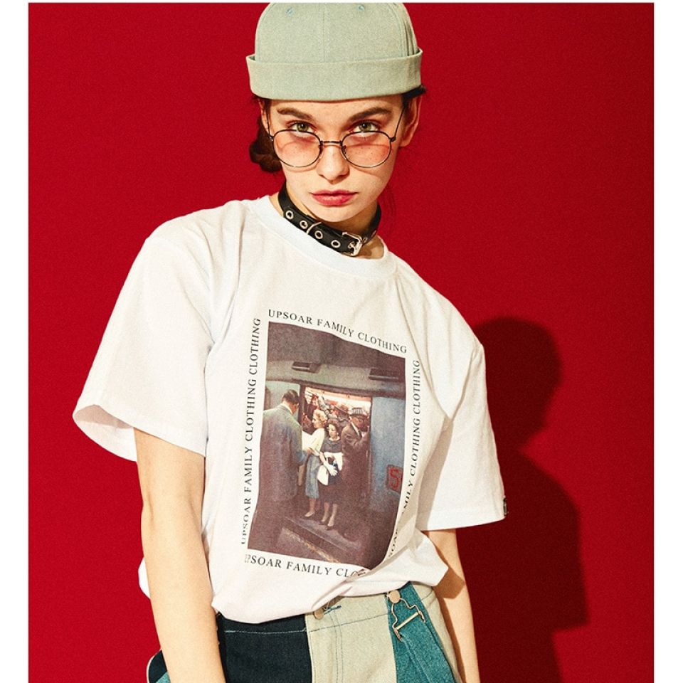 Metro Train Crowd Print Cotton T-shirt Hb1a6d614b9ea4fdb9629a39555513b3dh 2861a9e5