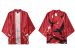 Red Bird Poly-cotton Kimono