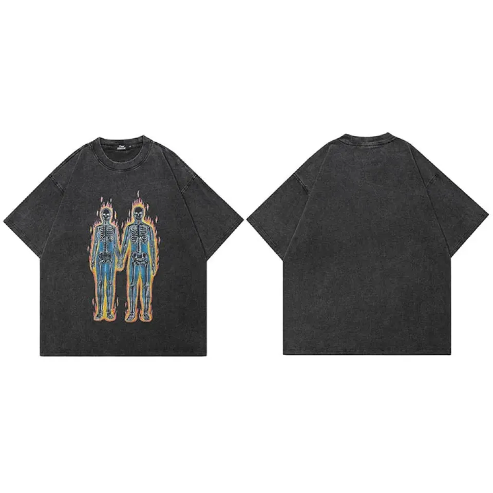 Flaming Skeleton Duo Graphic T-Shirt S7269fb0eb7cb4a17a8877e9369f09c1cC 296c4663
