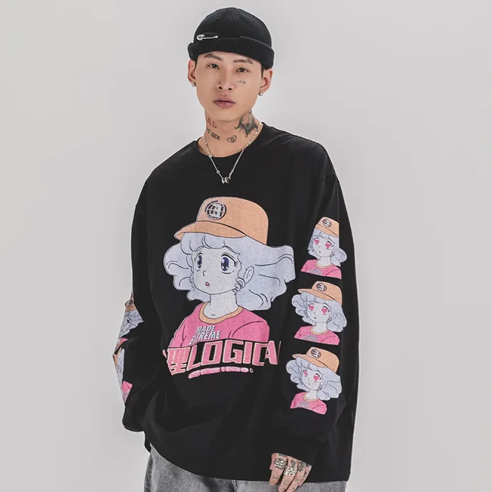 Hip Hop Harajuku Long Sleeve Tee S9335fed388ad443d8d32235a05f35ecdu 2a064097