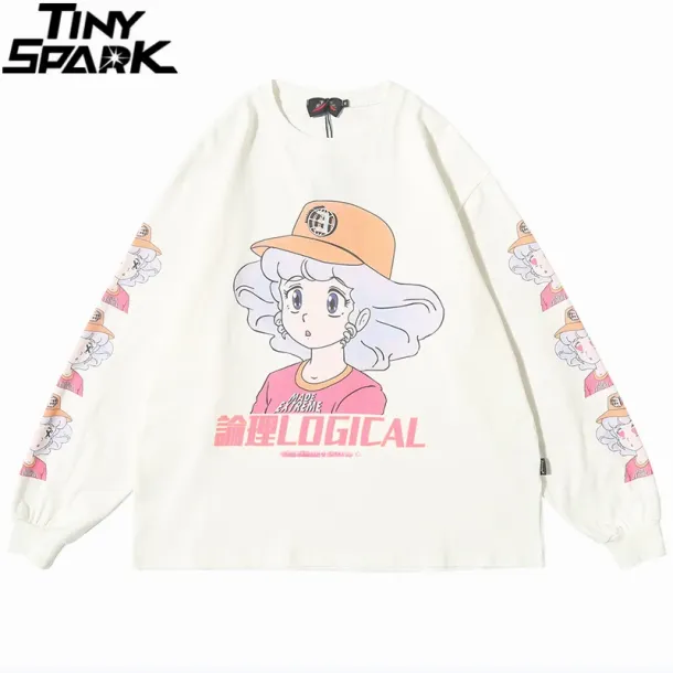 Hip Hop Harajuku Long Sleeve Tee Sa48ba14ec7cb485d951847b826490423e 2a167208