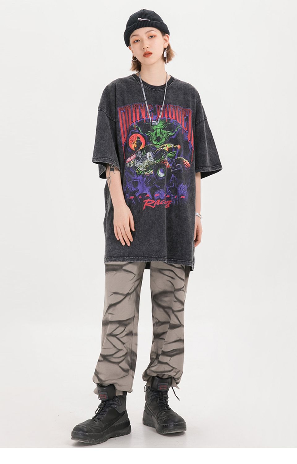 Grave Digger Washed Cotton T-shirt H4a5ecd14b2394d389eccf73da4344557I 2bca7611