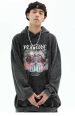 Percieve Retro Washed Poly-cotton Sweatshirt Hoodie