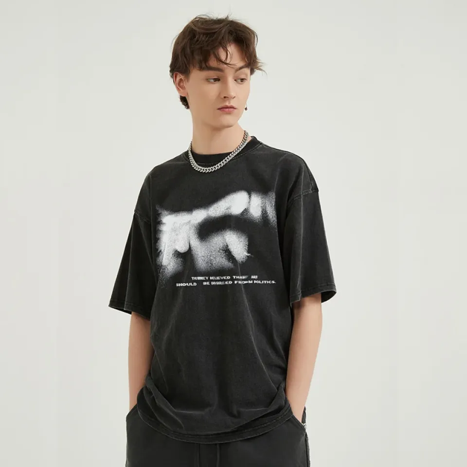 Oversized Blurry Letters T-Shirt Sd326f4b70b844270b41f953dd3c89723F 2c1516b2