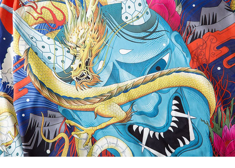 Scaly Dragons Poly-cotton Cropped Kimono H37b543ed6803429baf419636caab9960W 3180fdb1