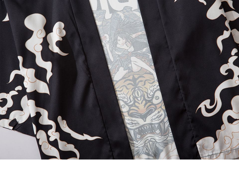 Samurai Tiger Poly-cotton Kimono